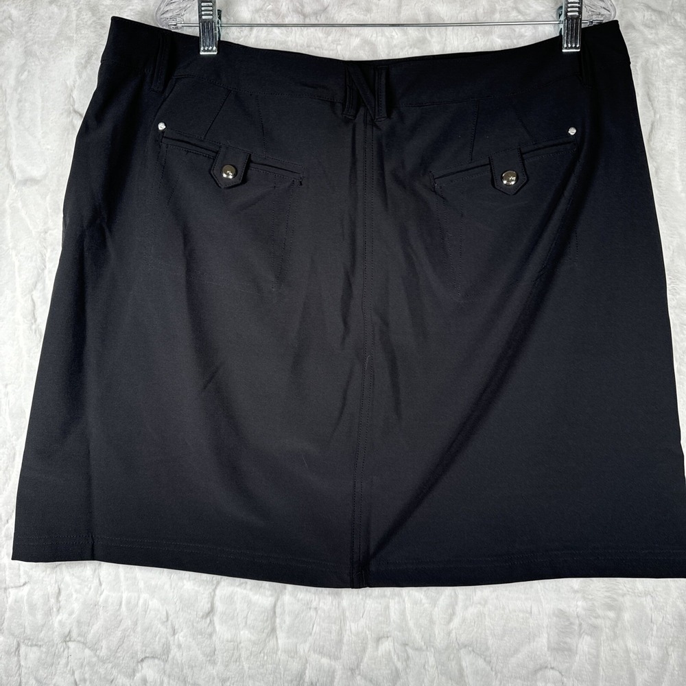 Nivo Womens Black Golf Skort Athletic Skirt with Pockets and Built-in Shorts - Picture 6 of 16